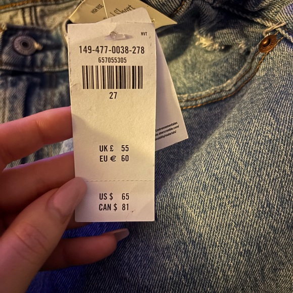 Abercrombie & Fitch Light Blue Jean Shorts - Picture 3 of 3